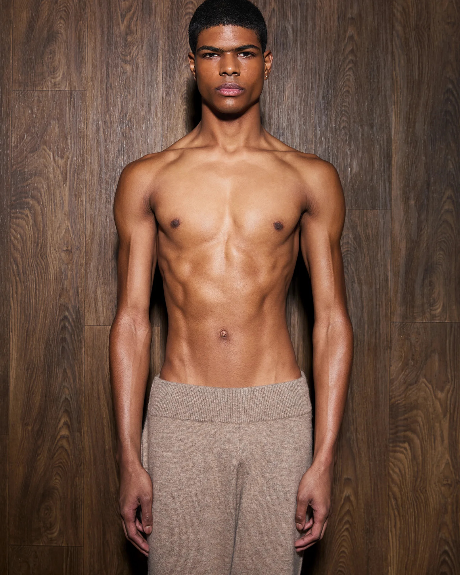 KNIT LOUNGE PANT CAMEL - 3