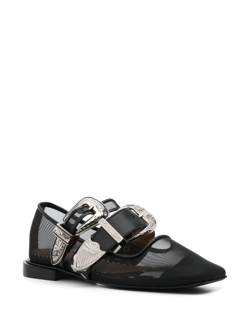 mesh ballet flat - 2