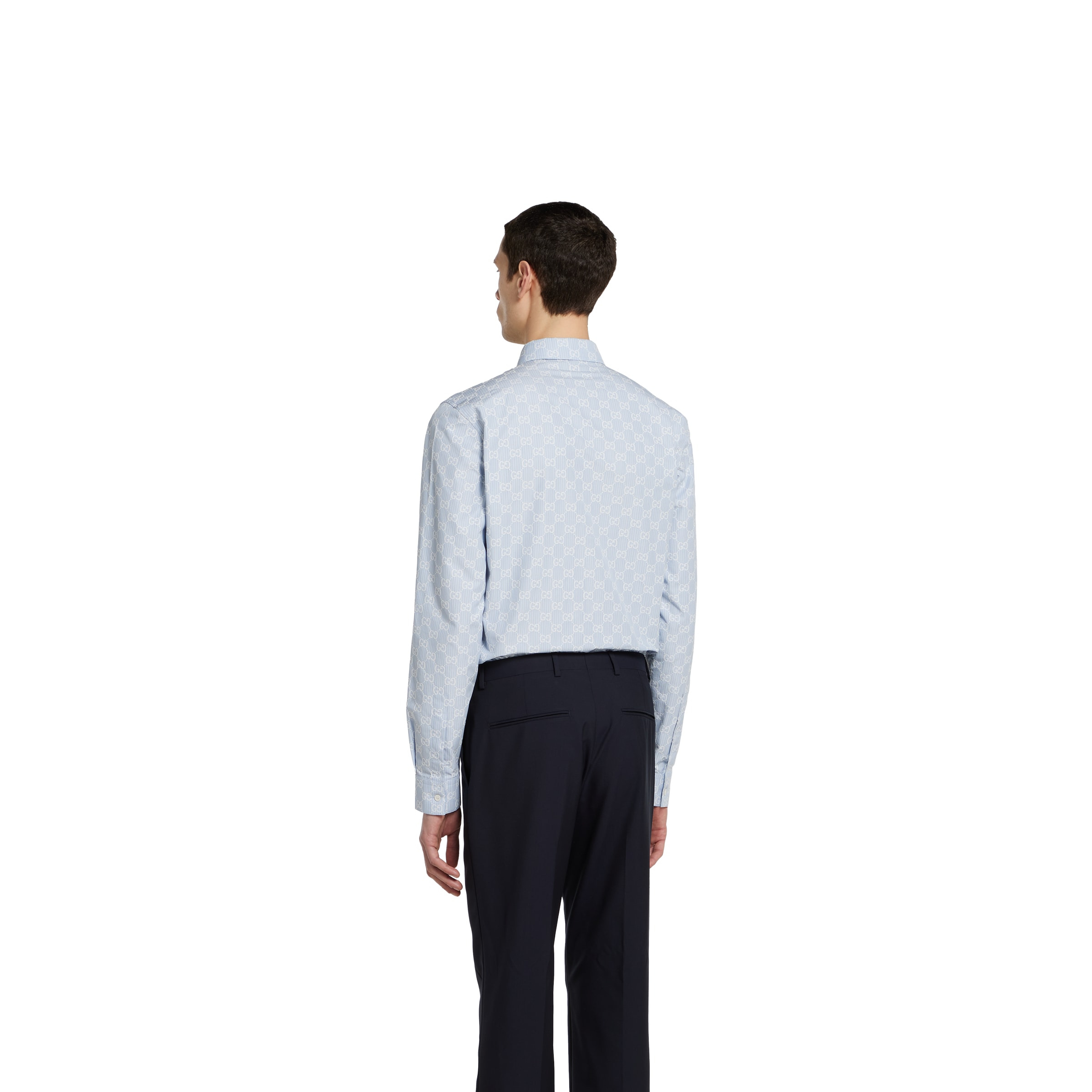 Striped GG cotton jacquard shirt - 4