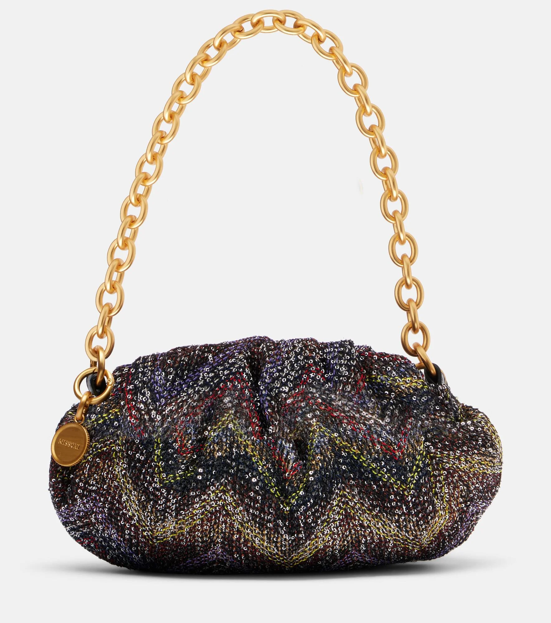 Caperdoni Small sequined clutch - 1