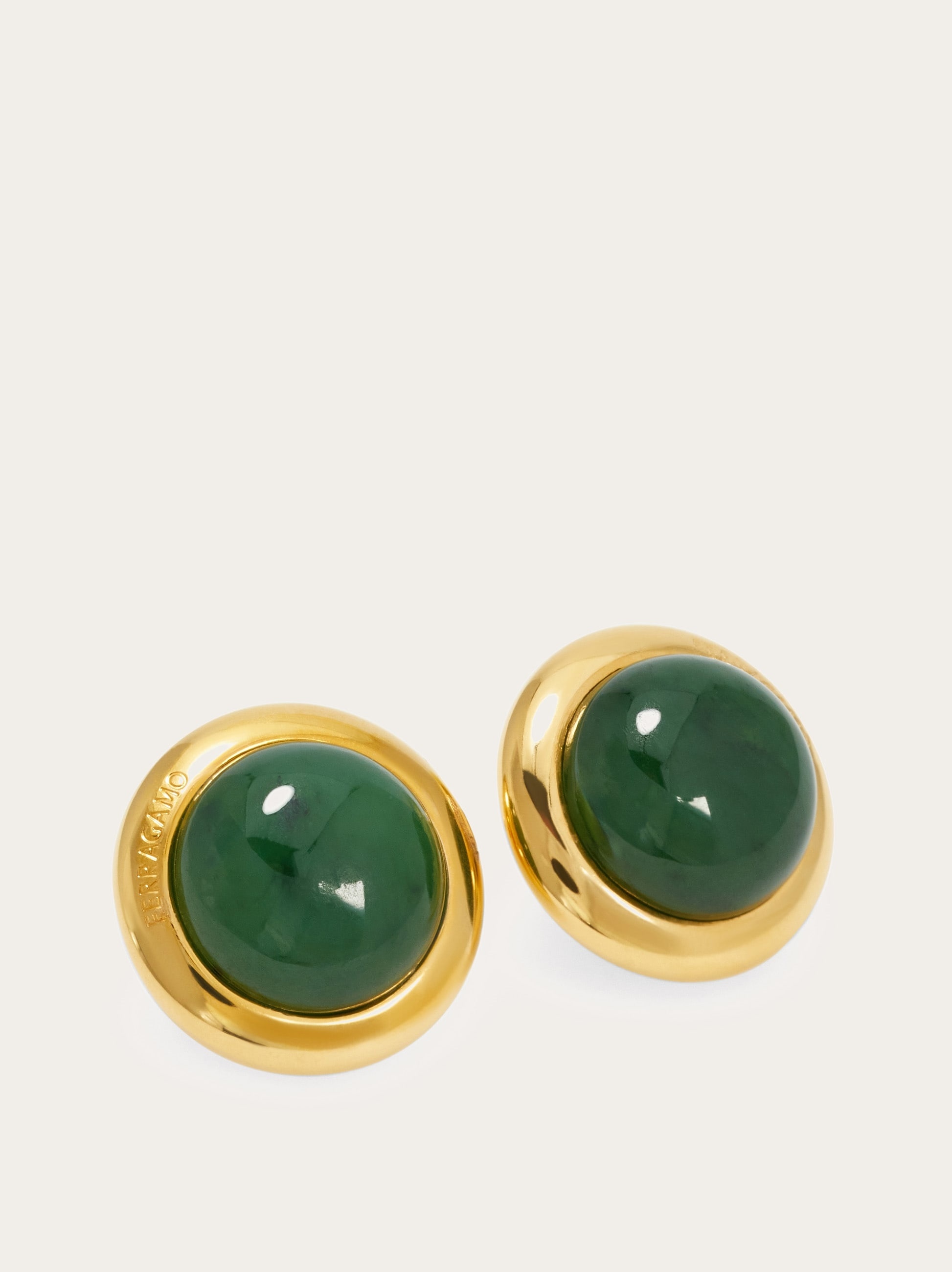 Earrings with semi-precious stone - 2
