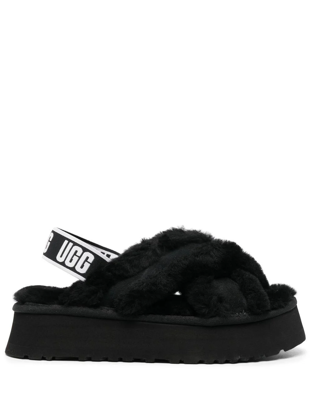 chunky logo-print sandals - 1