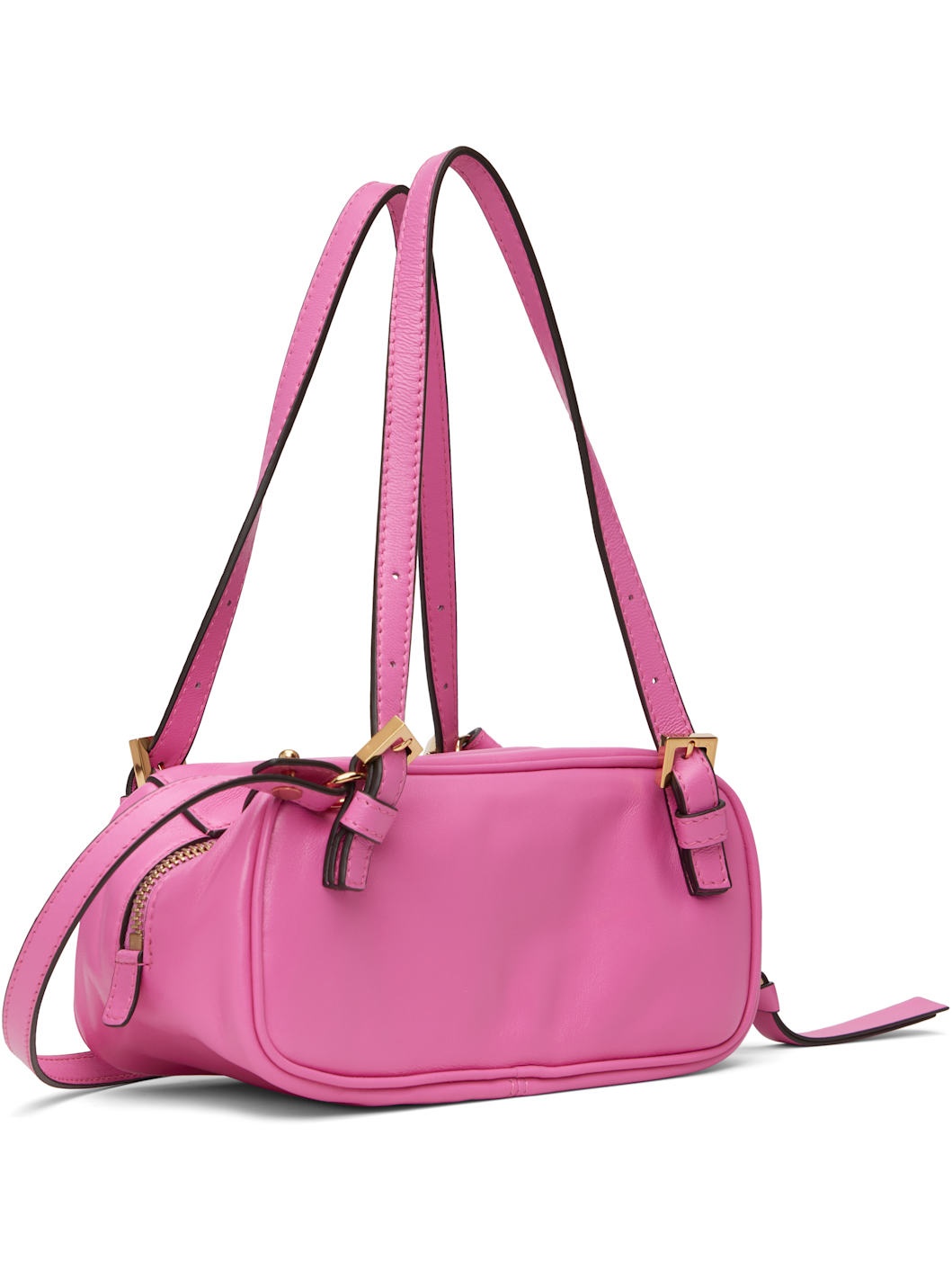 Pink 'Versace' Tag Bowling Mini Bag - 3