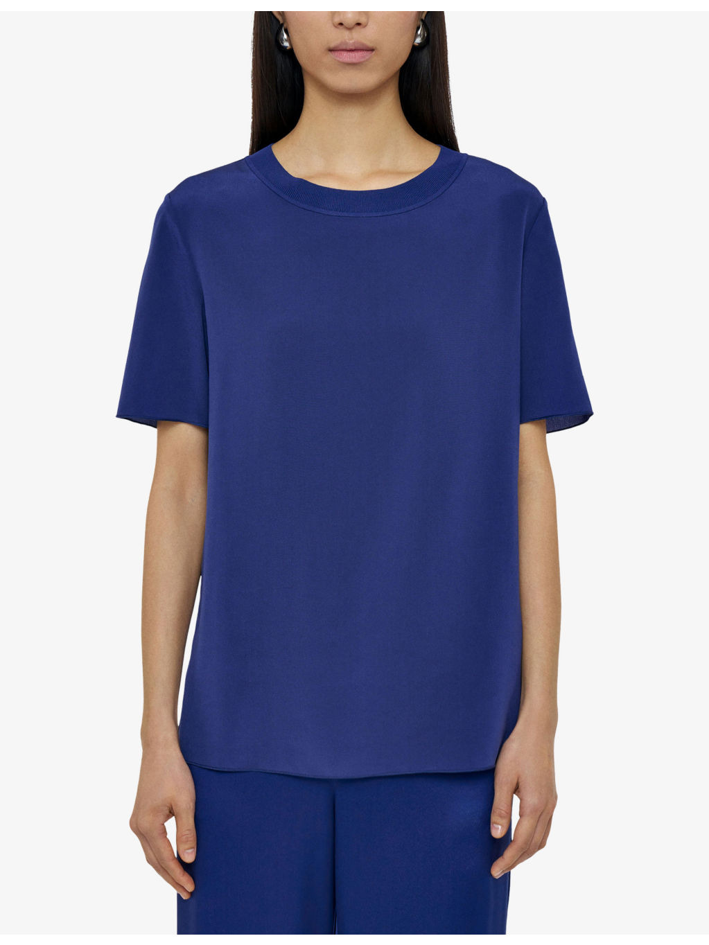 Rubin Regular-Fit Silk-Crepe T-Shirt - 3