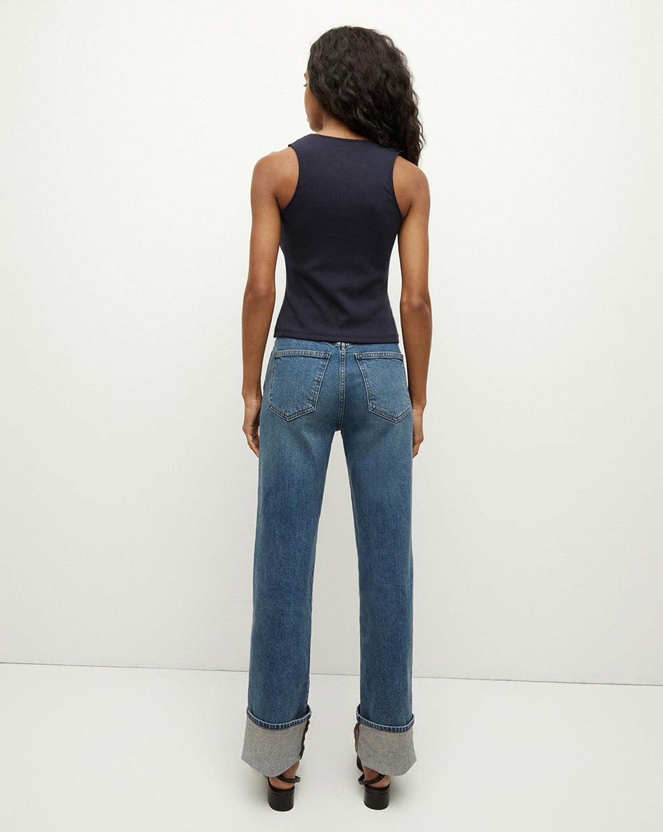 DYLAN STRAIGHT-LEG JEAN | CUFFED - 5