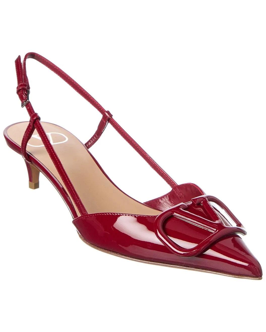 Valentino VLogo 40 Patent Slingback Pump - 1