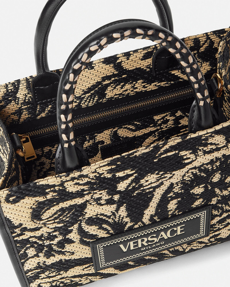 Barocco Athena Raffia Small Tote Bag 6