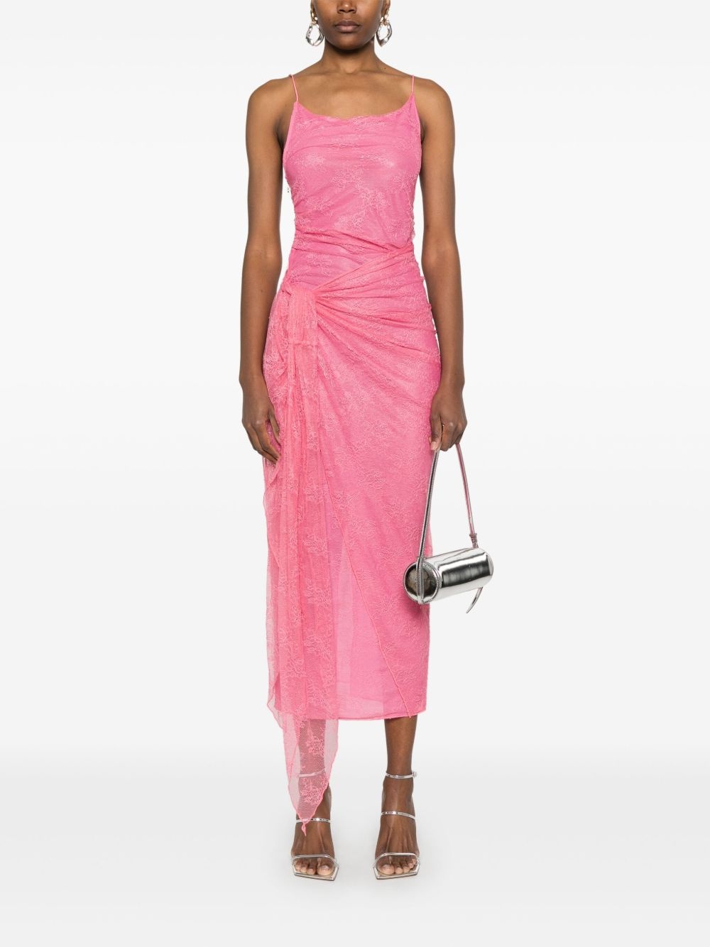 lace midi dress - 2