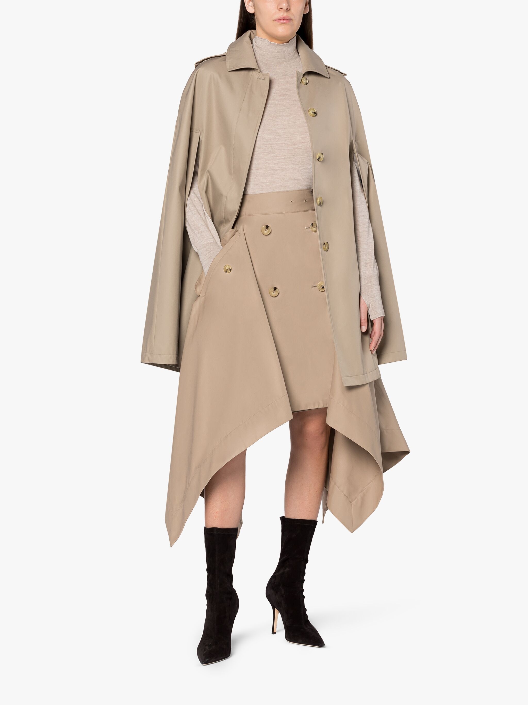 HALLEIGH SAND COTTON CAPE - 2
