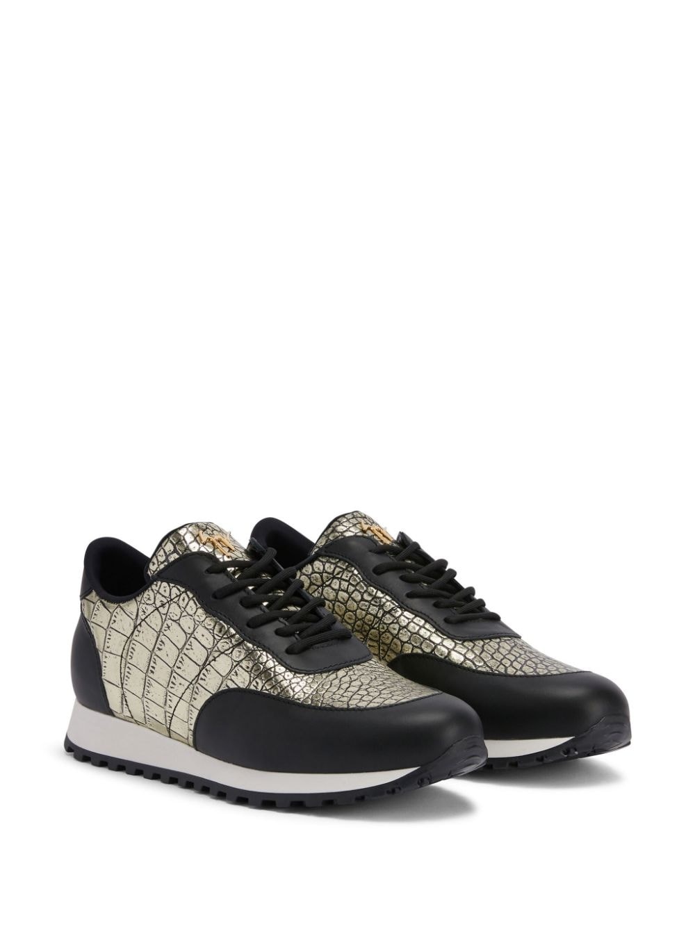 Jimi Running panelled metallic sneakers - 2