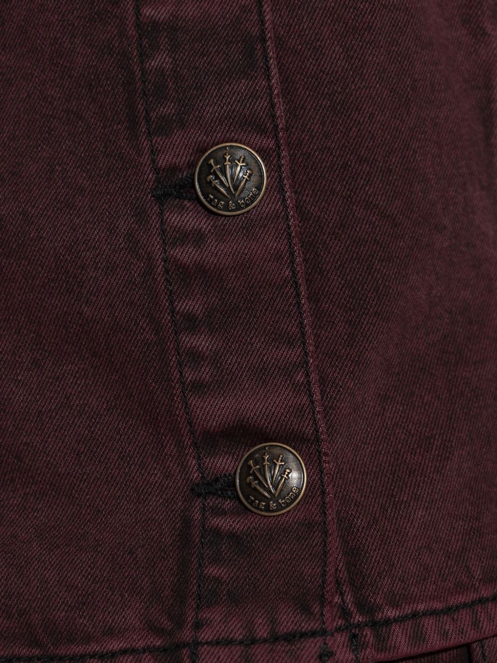 denim button-front top - 5