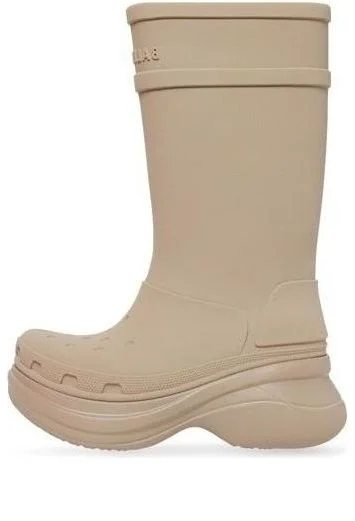 (WMNS) Crocs x Balenciaga Boots 'Beige' 677388W1S8E2500 - 1