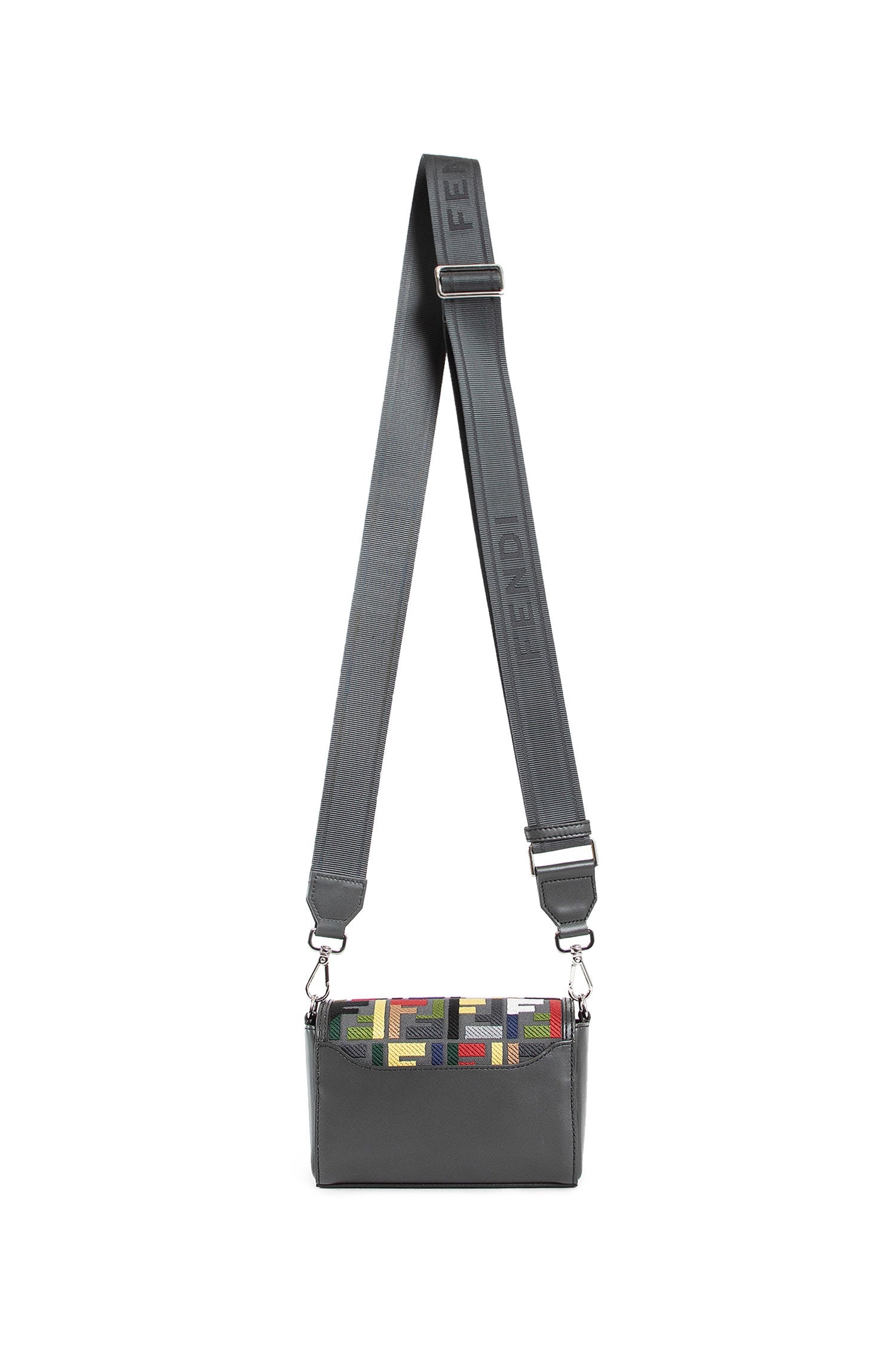 FENDI バック FFスクエアのコンパクトなバッグ レザー ブラック | Fendi