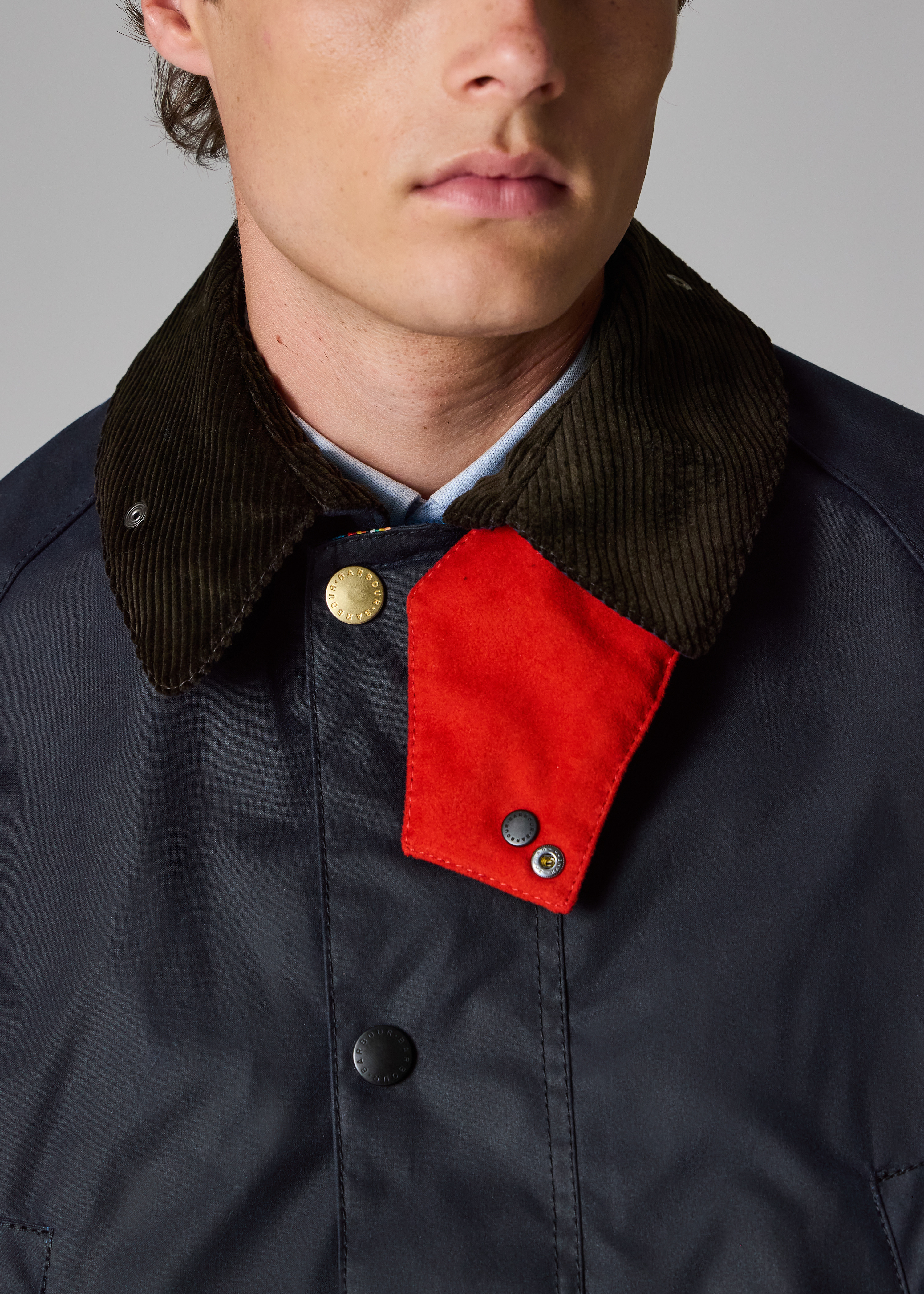 Paul Smith loves Barbour - Night Sky Oversized Bedale Wax Jacket - 17