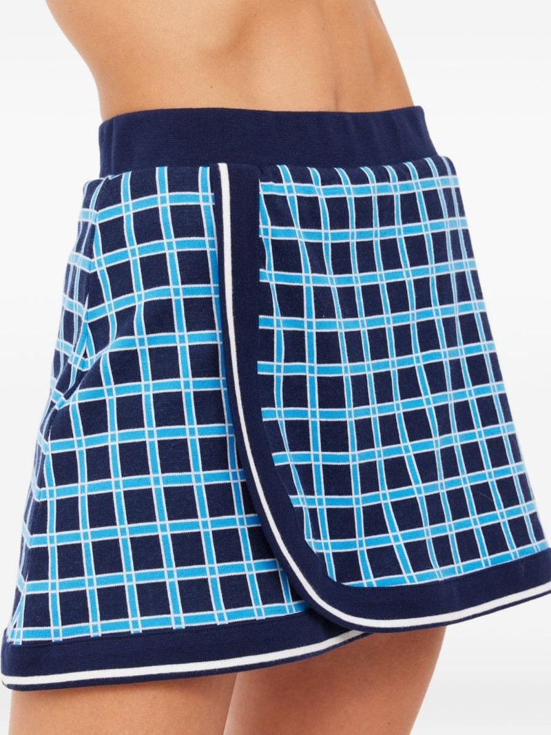 checked wrap mini skirt 6