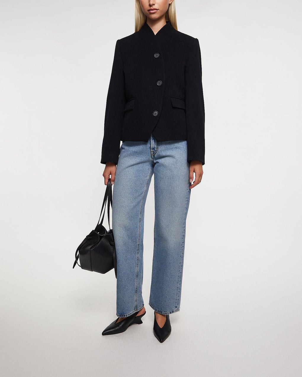 Jacket Short Curved Black - 3