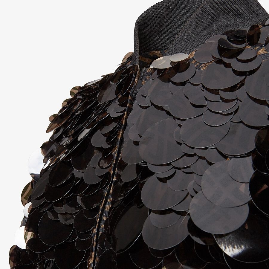 Bomber jacket with FF sequins. - 3