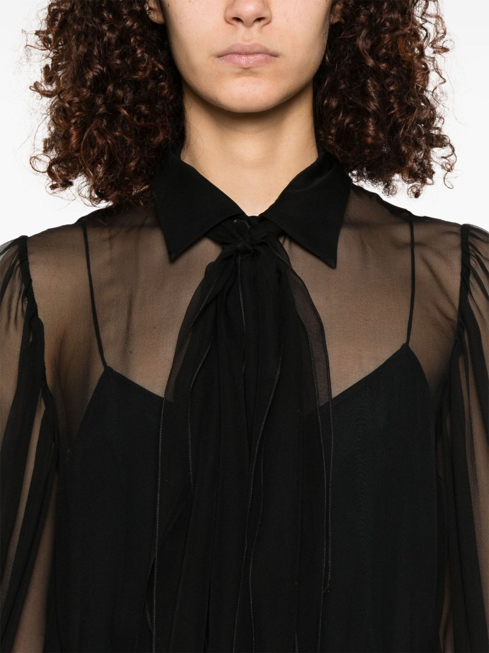 Gucci Women Silk Chiffon Shirt - 3