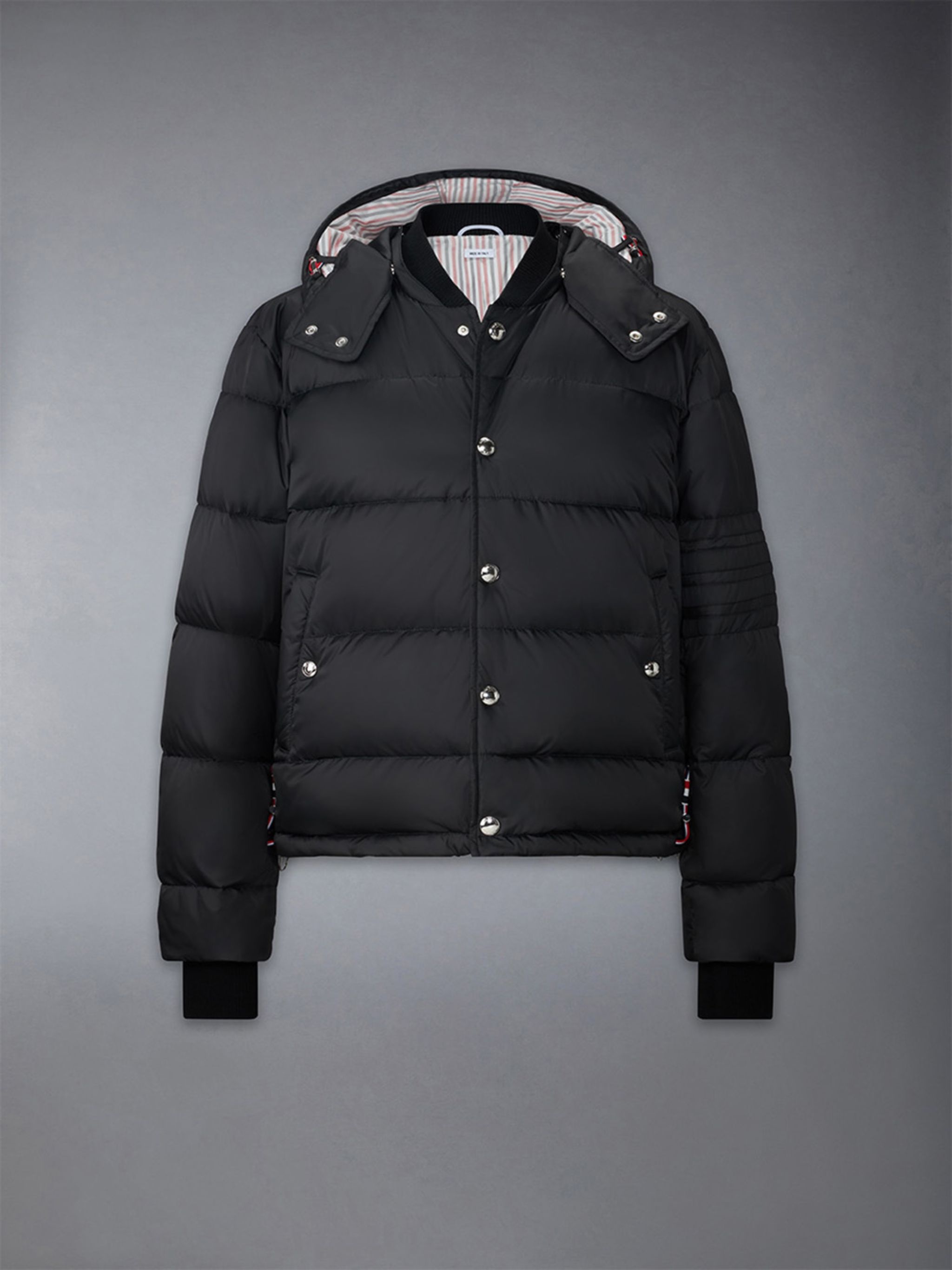 Downfilled 4-bar Hooded Bomber - 1