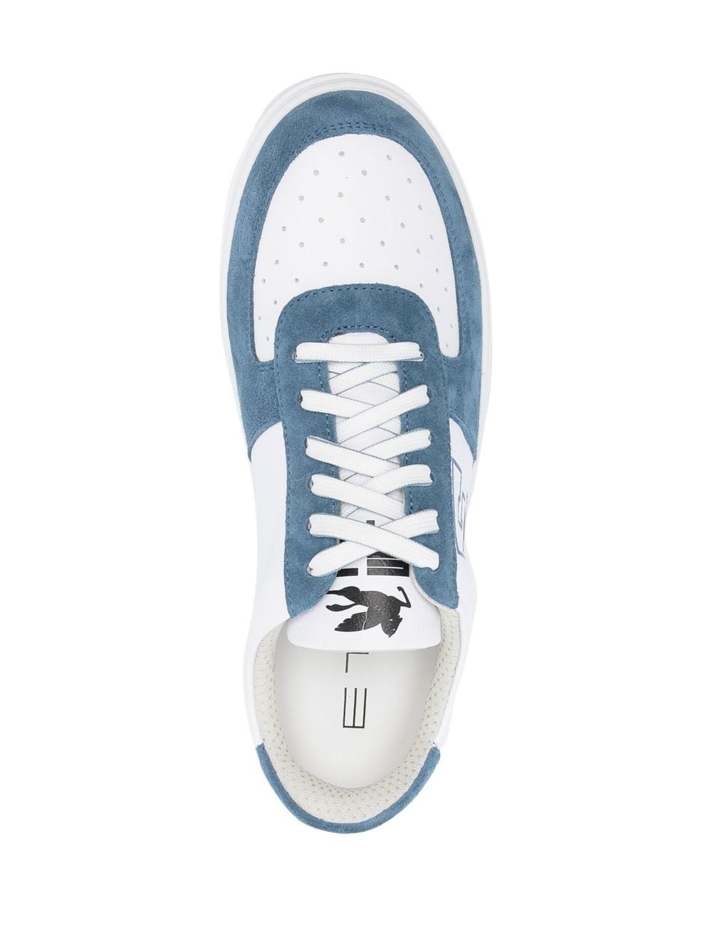 logo-print panelled sneakers - 4