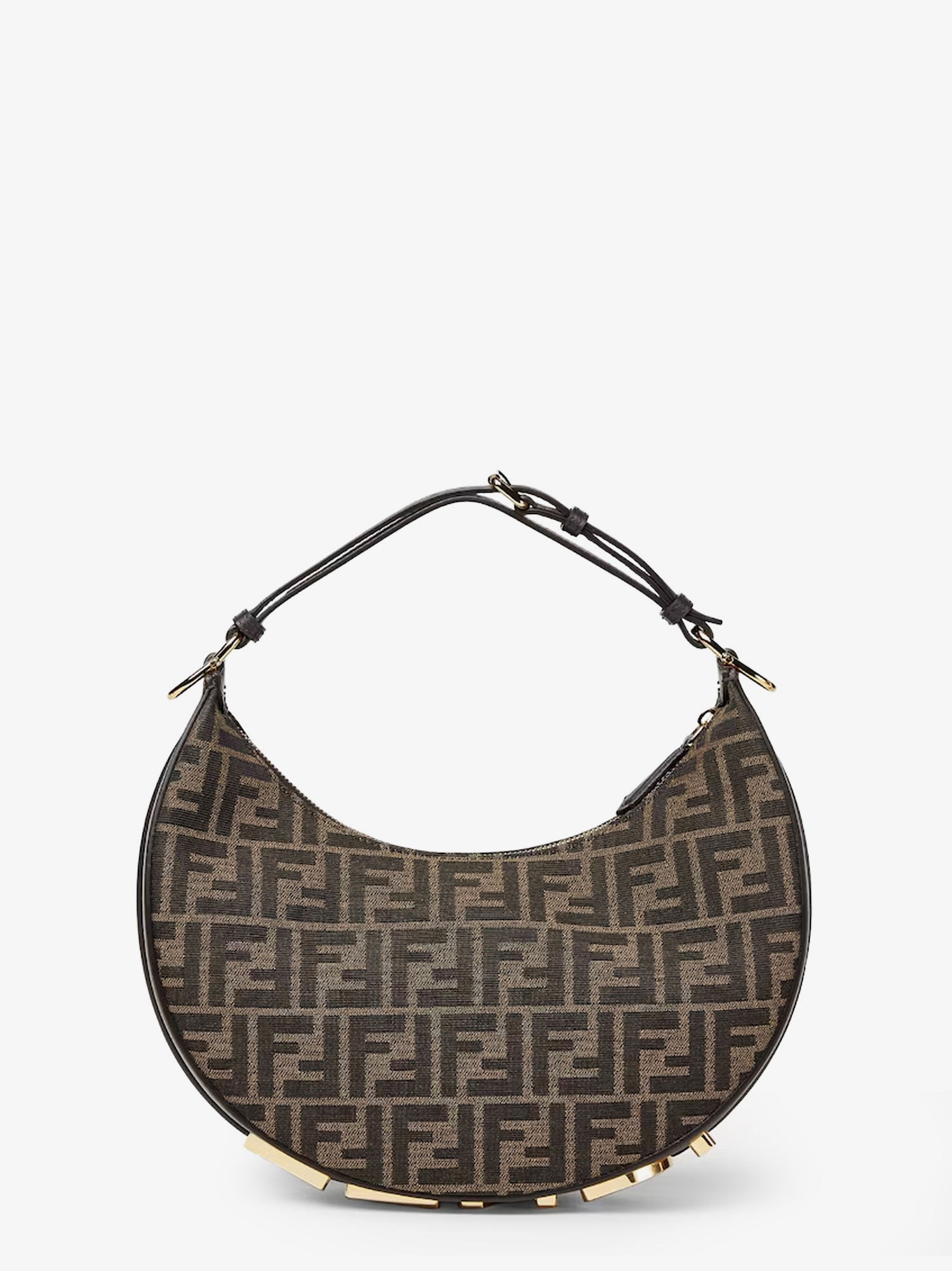 Fendigraphy Handbag In Ff Jacquard Fabric - 2