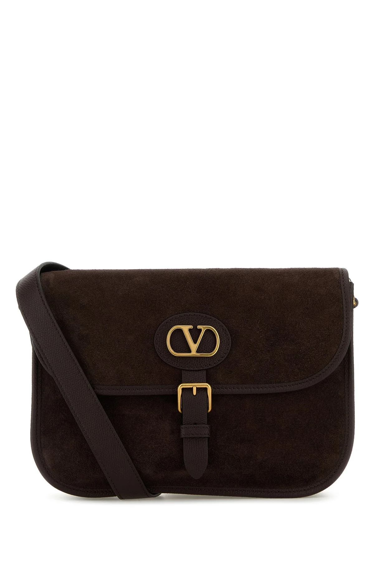 Brown suede Antibes crossbody bag - 1