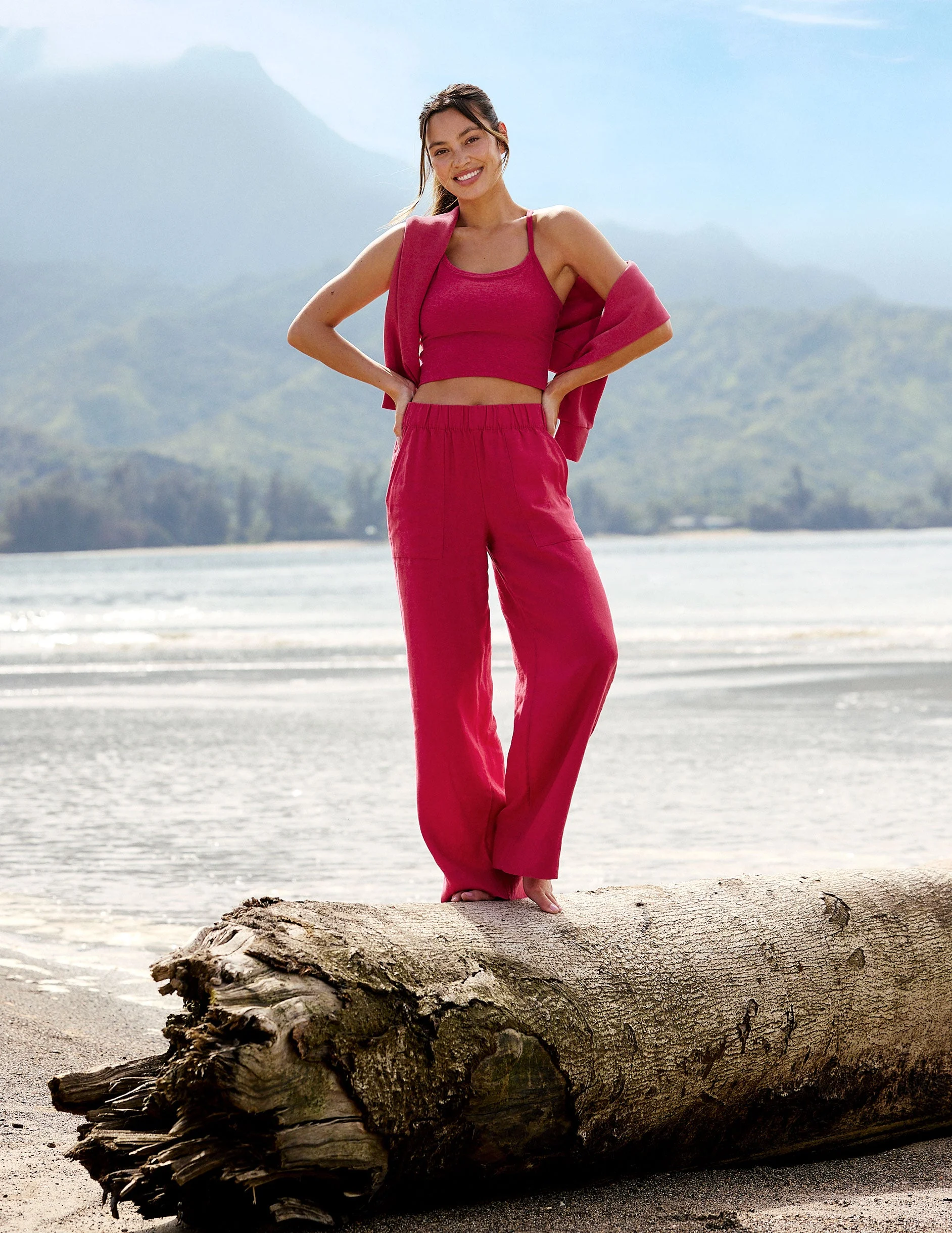 SoftWash Linen Easy Wide Leg Pant 29" - 1