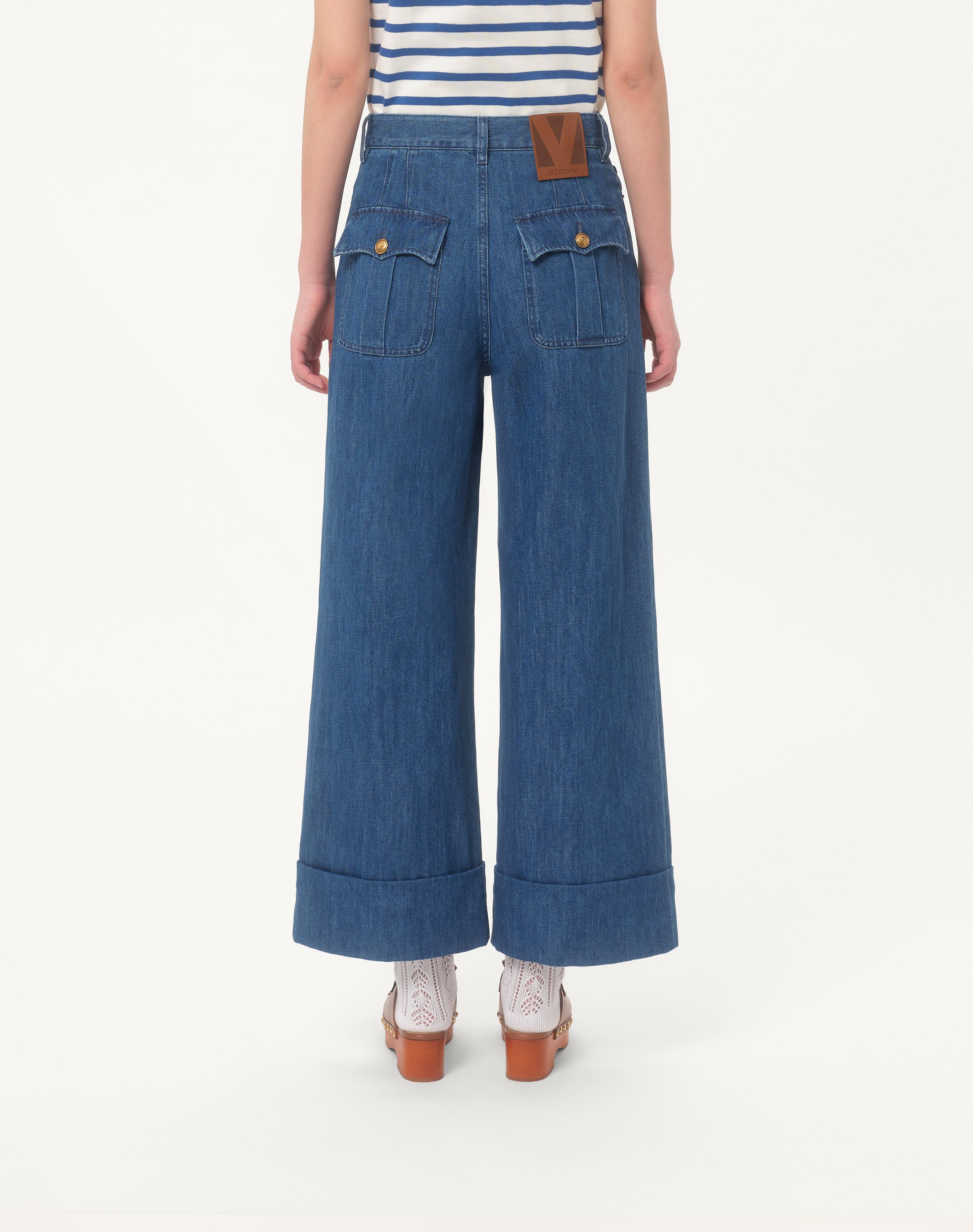 LIGHTWEIGHT DENIM PANTS - 5
