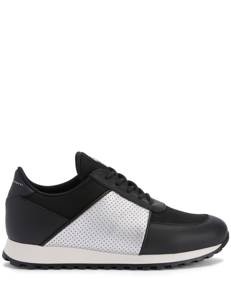 Jimi panelled leather sneakers 1