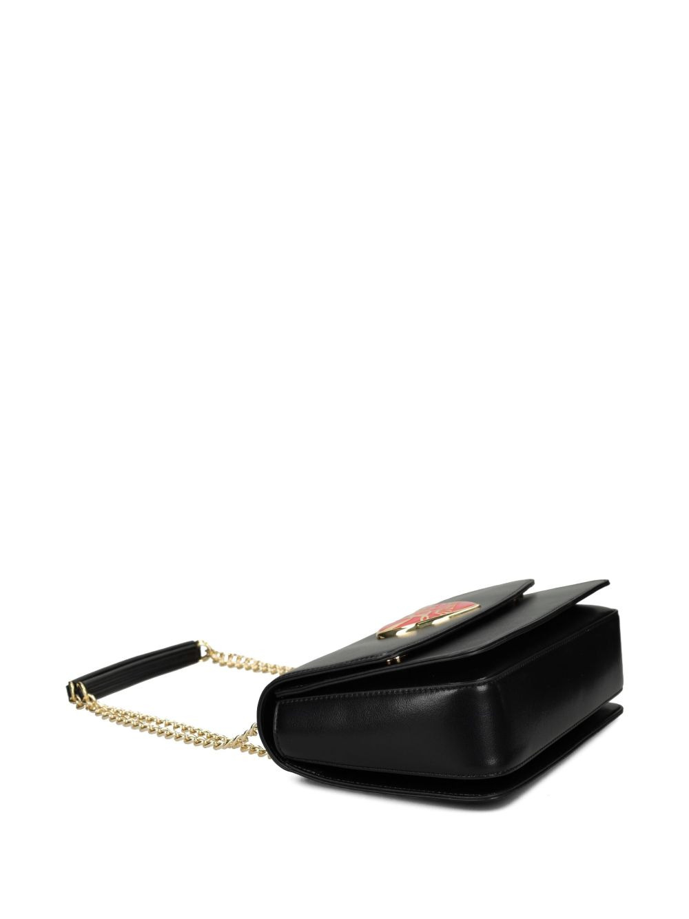 heart-plaque chain shoulder bag - 4