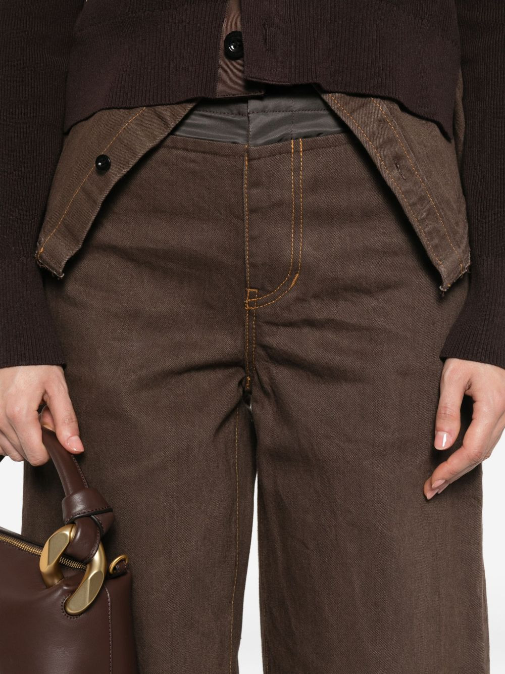 panelled pocket trousers - 5