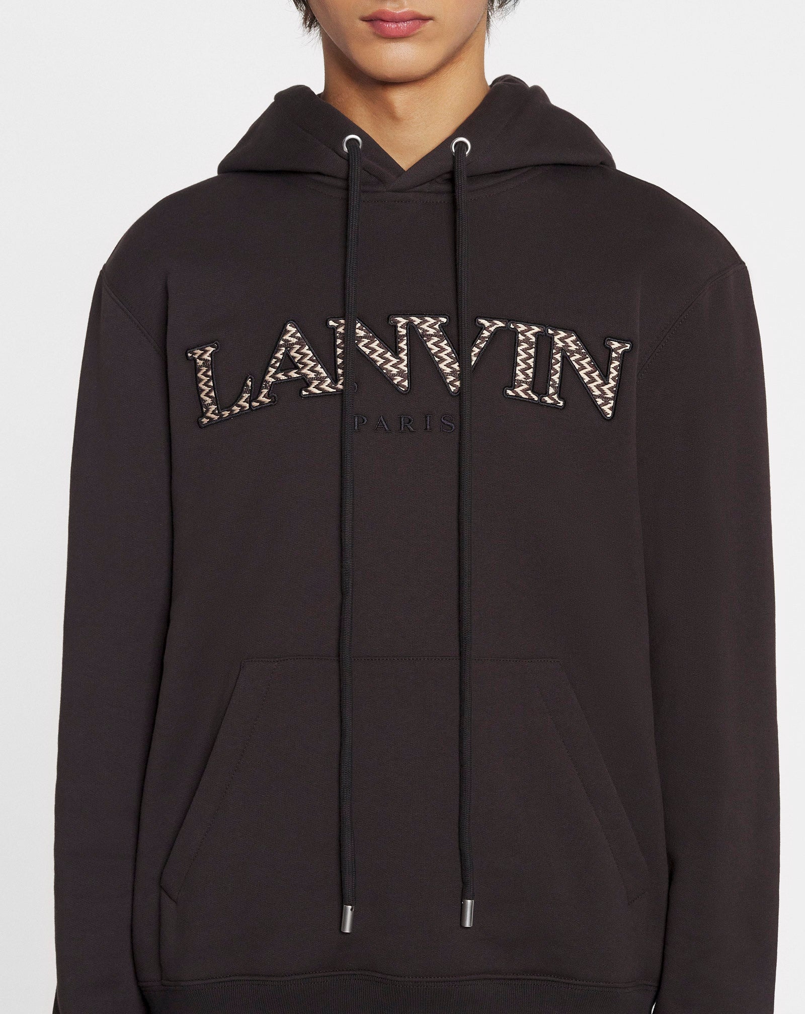 EMBROIDERED LANVIN CURB HOODIE - 4