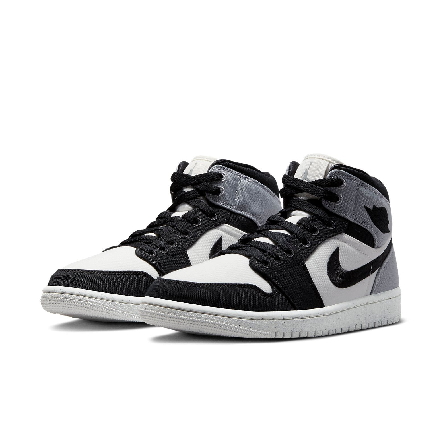 (WMNS) Air Jordan 1 Mid SE 'Canvas Steel Grey' DV0427-100 - 3