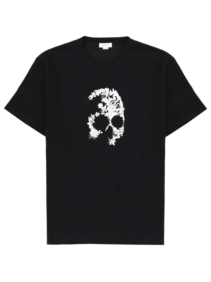 COTTON "SKULL MOTIF" T-SHIRT - 1