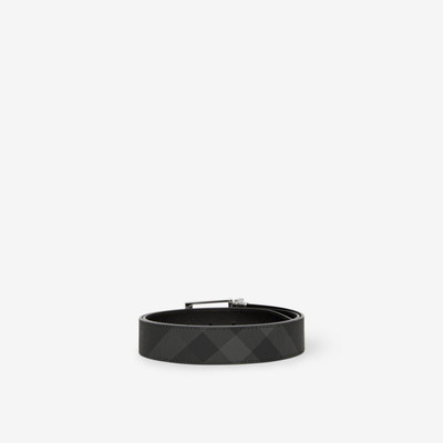 Burberry Reversible Charcoal Check and Leather Belt outlook