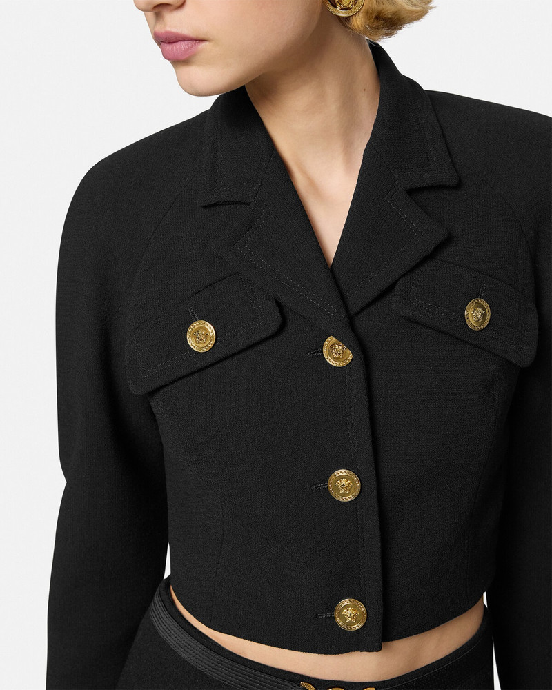 Wool-Blend Crop Raglan Jacket 3