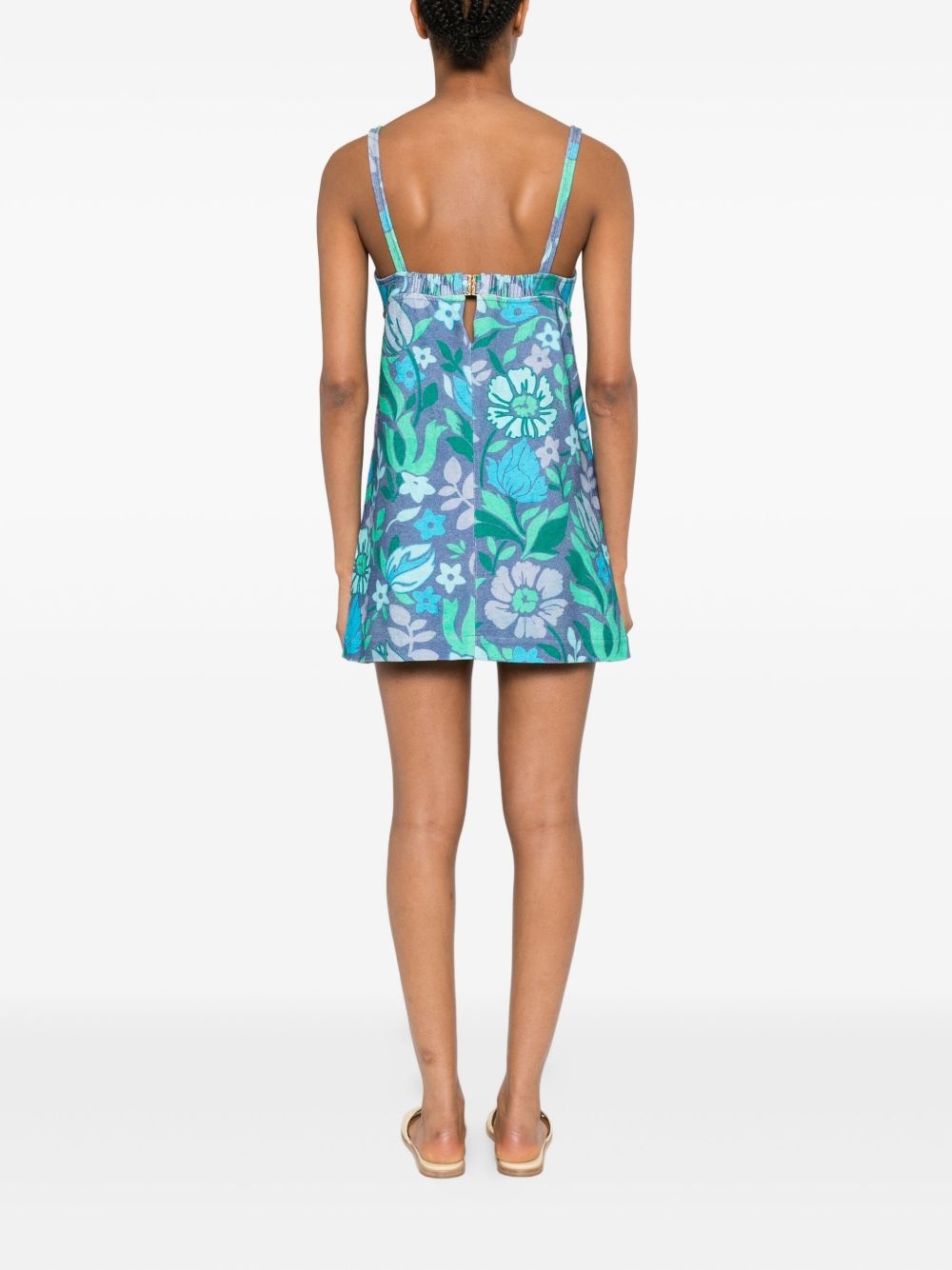 cotton jersey mini dress - 4