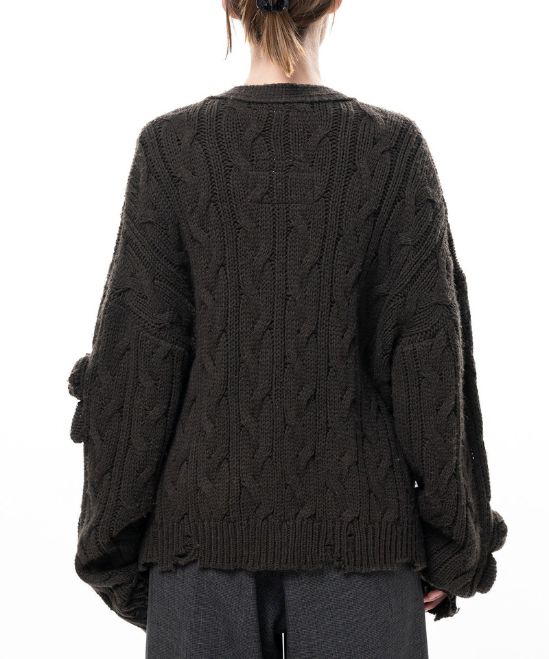 "PINK HOUSE x MMY" Bear Motif Knit Cardigan 7
