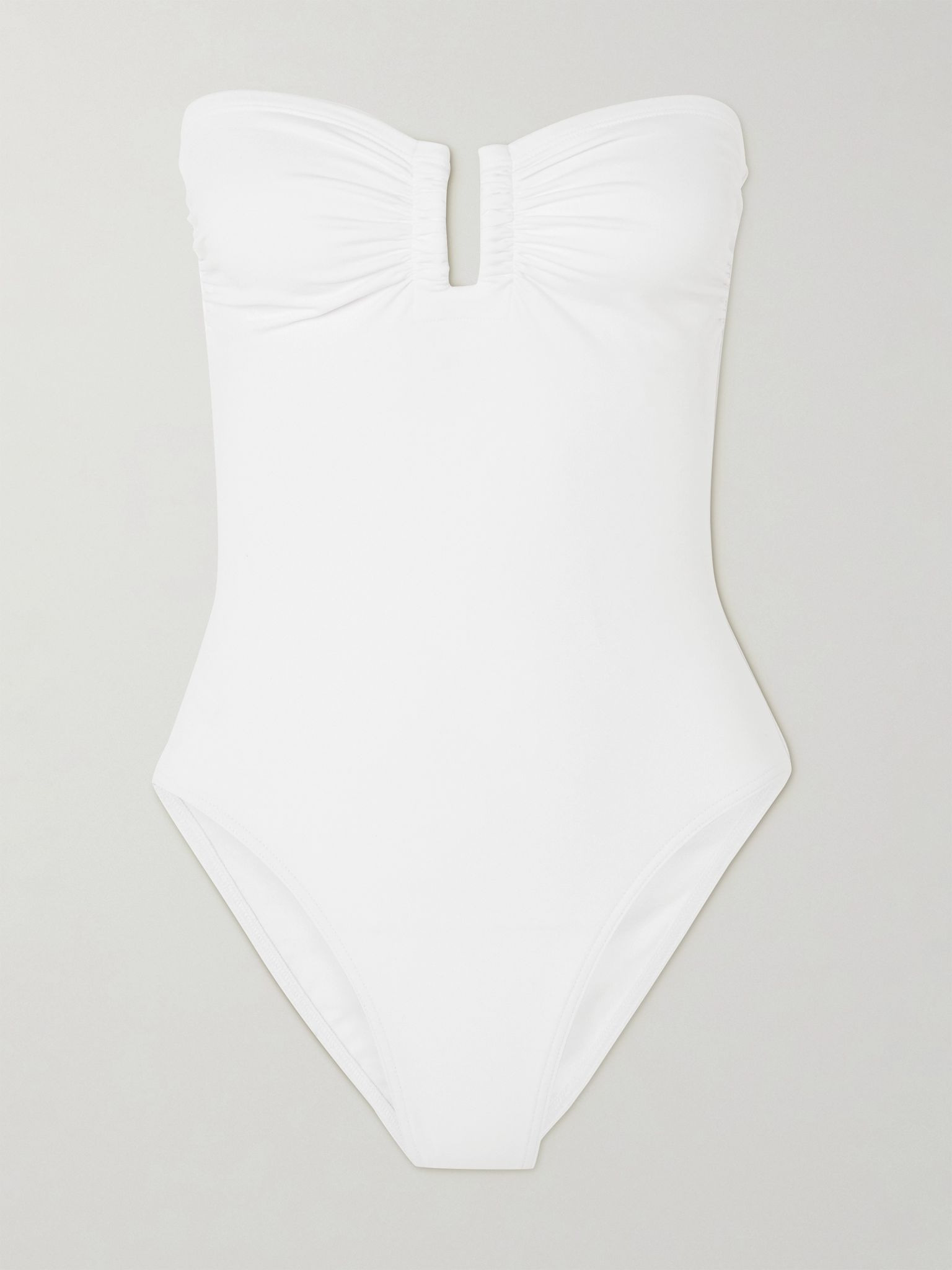 Les Essentiels Cassiopée bandeau swimsuit White - 1