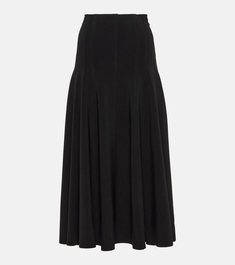 Grace high-rise jersey midi skirt 1