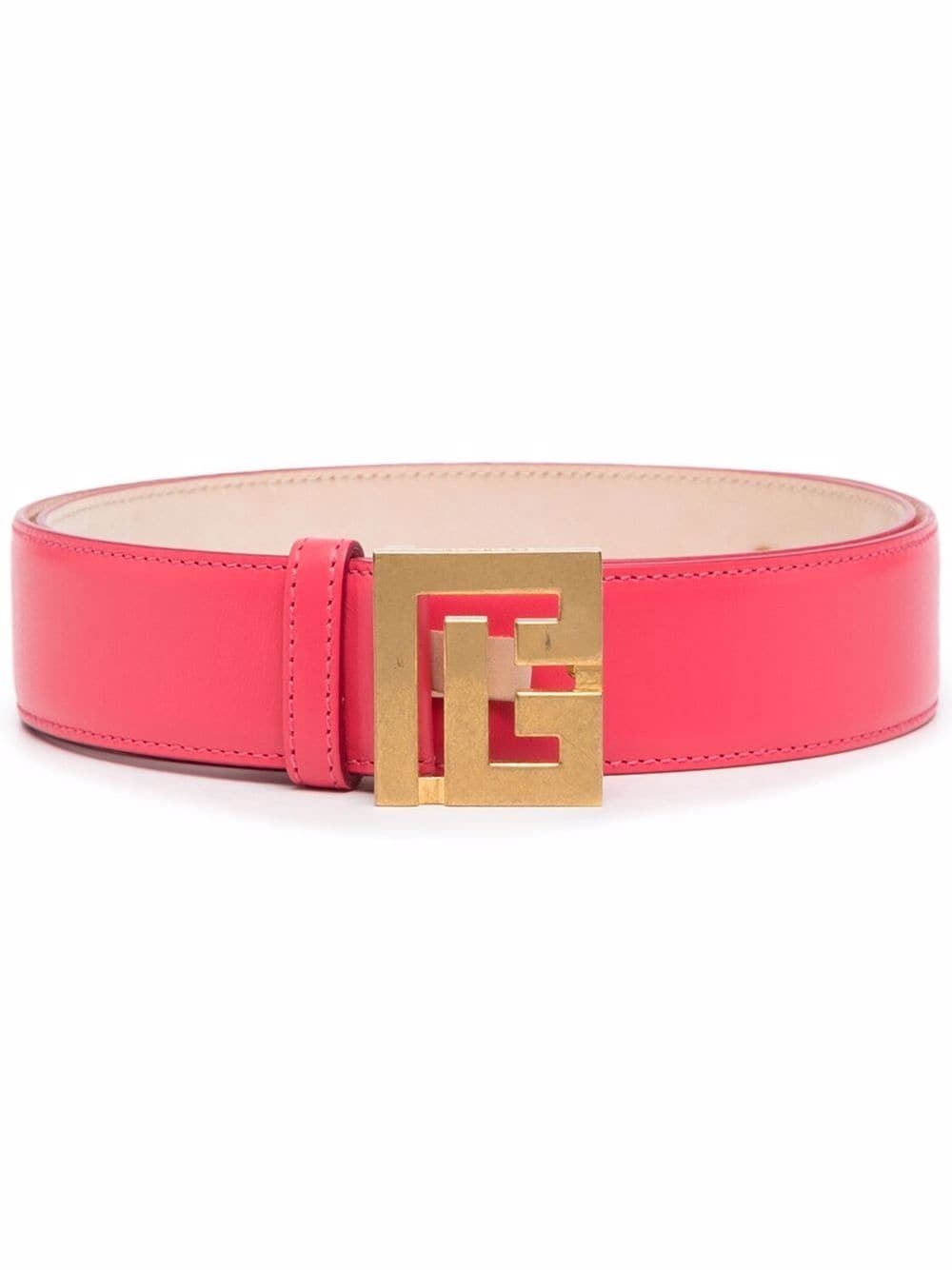 logo-buckle belt - 1