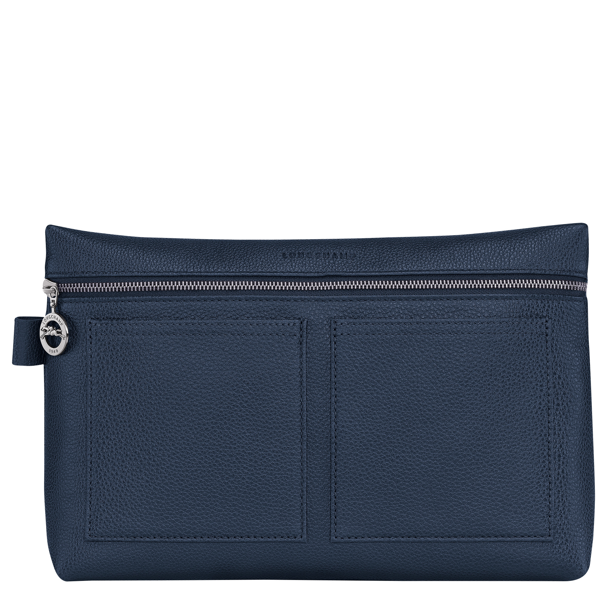 Le Foulonné Toiletry case Navy - Leather - 1