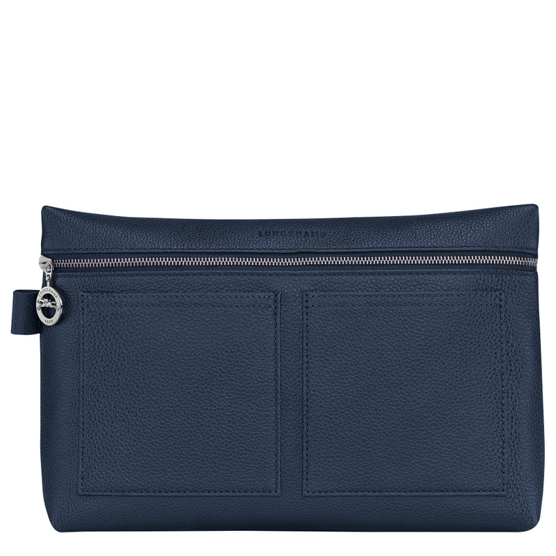 Le Foulonné Toiletry case Navy - Leather 1