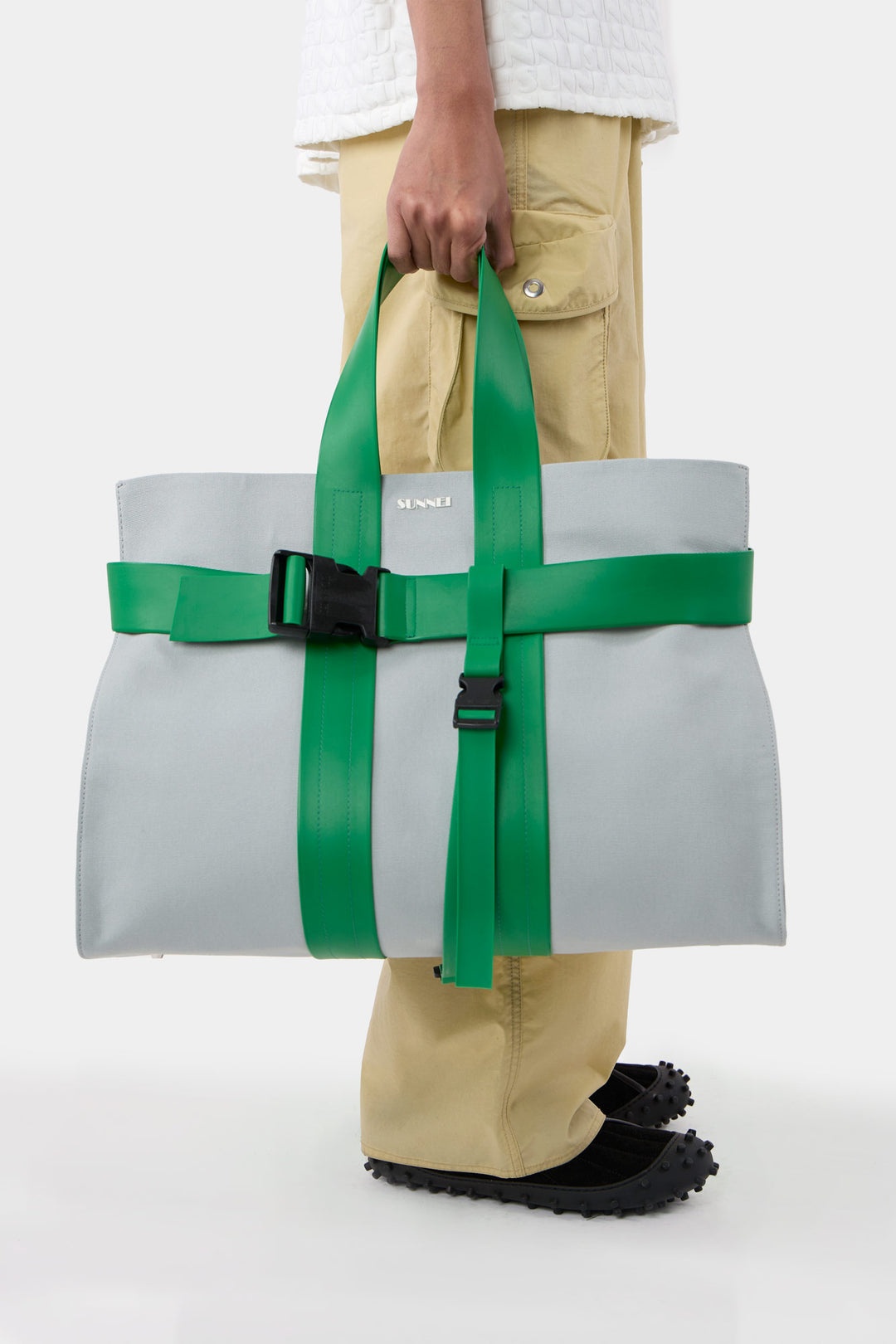 PARALLELEPIPEDO MESSENGER BAG / grey - 3
