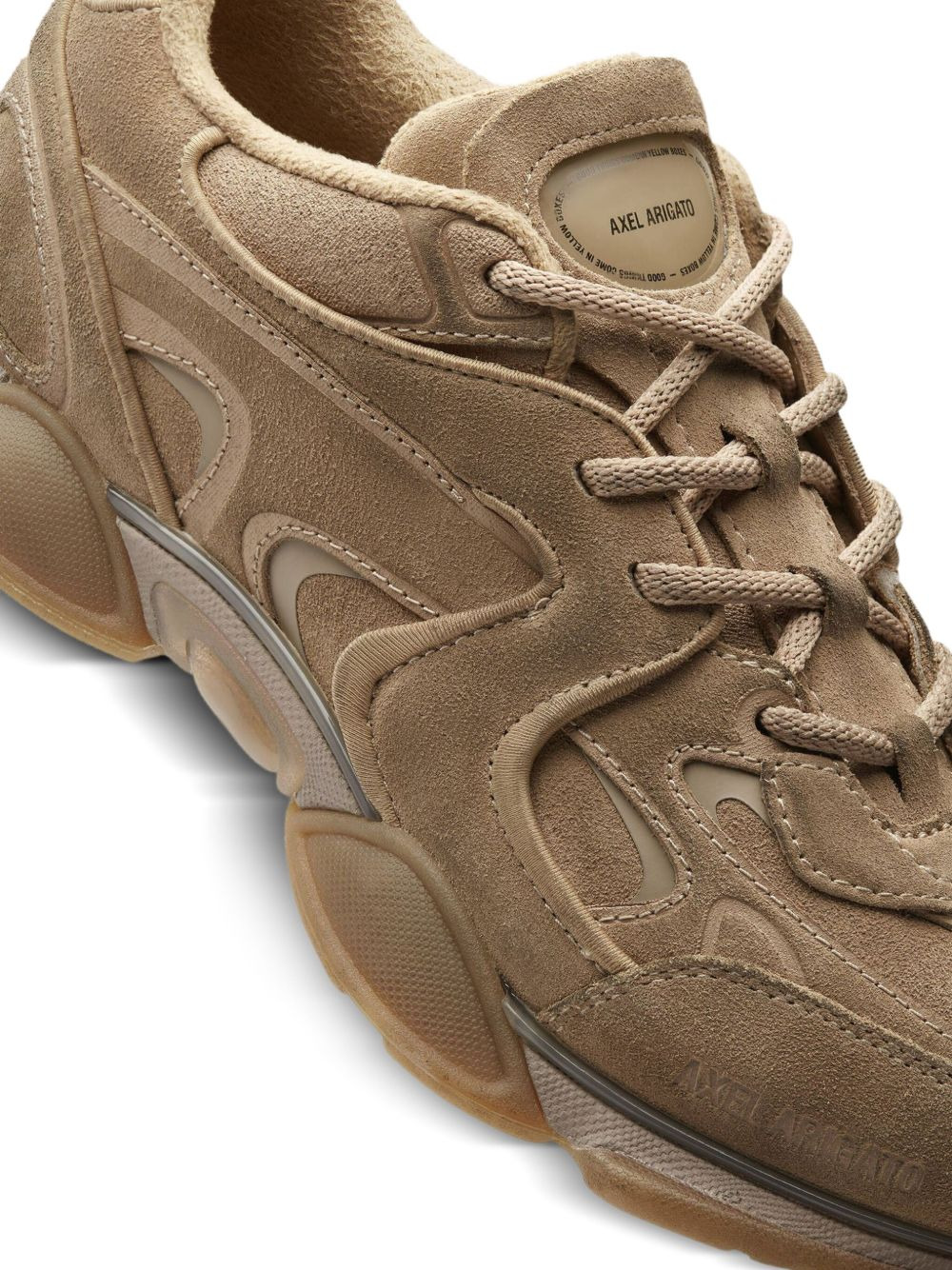 lace-up sculpted sneakers - 5