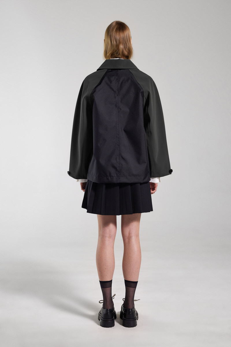 Bandhagen Patch Raincoat Black 4
