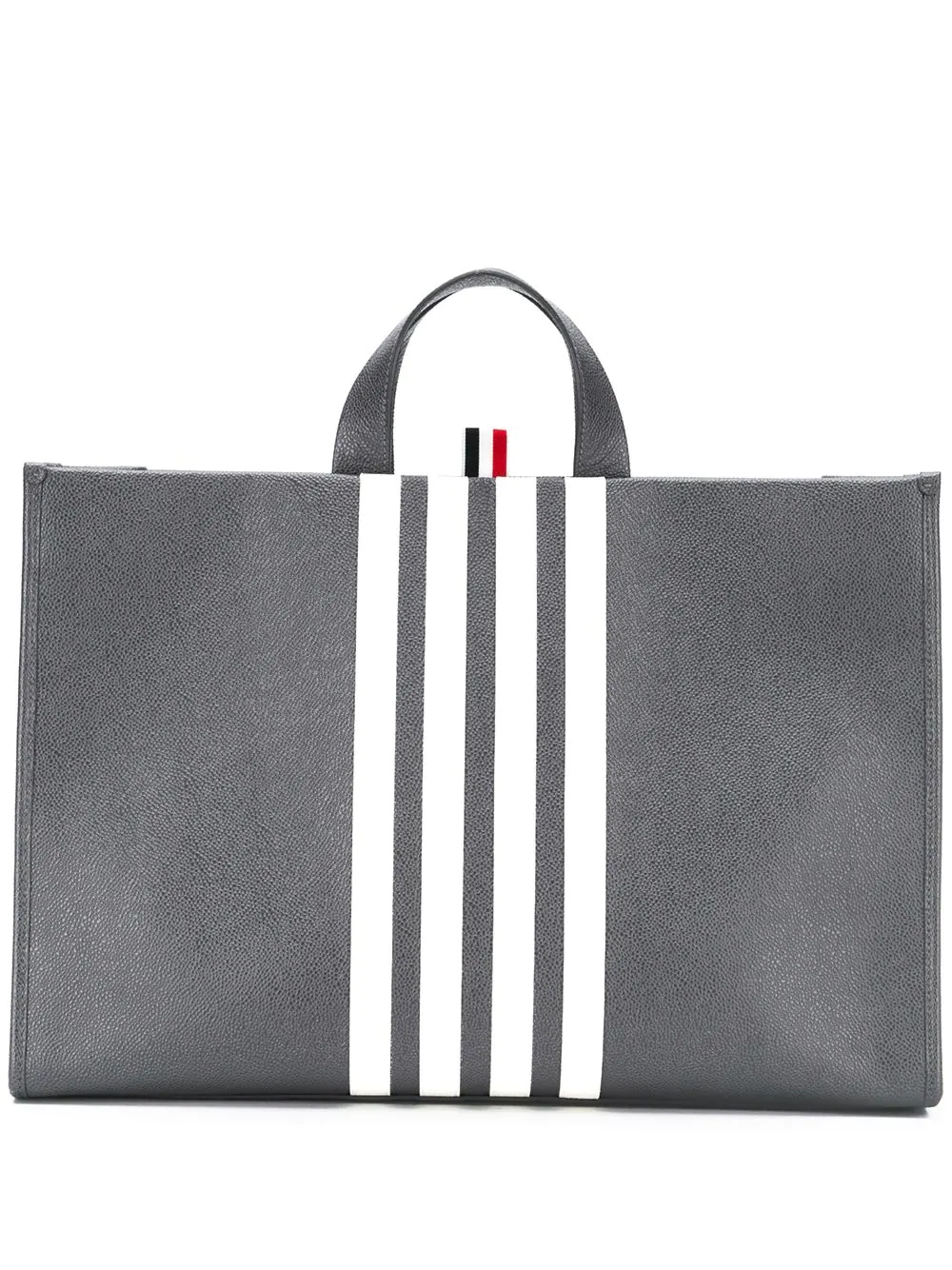 vertical stripe tote bag - 1