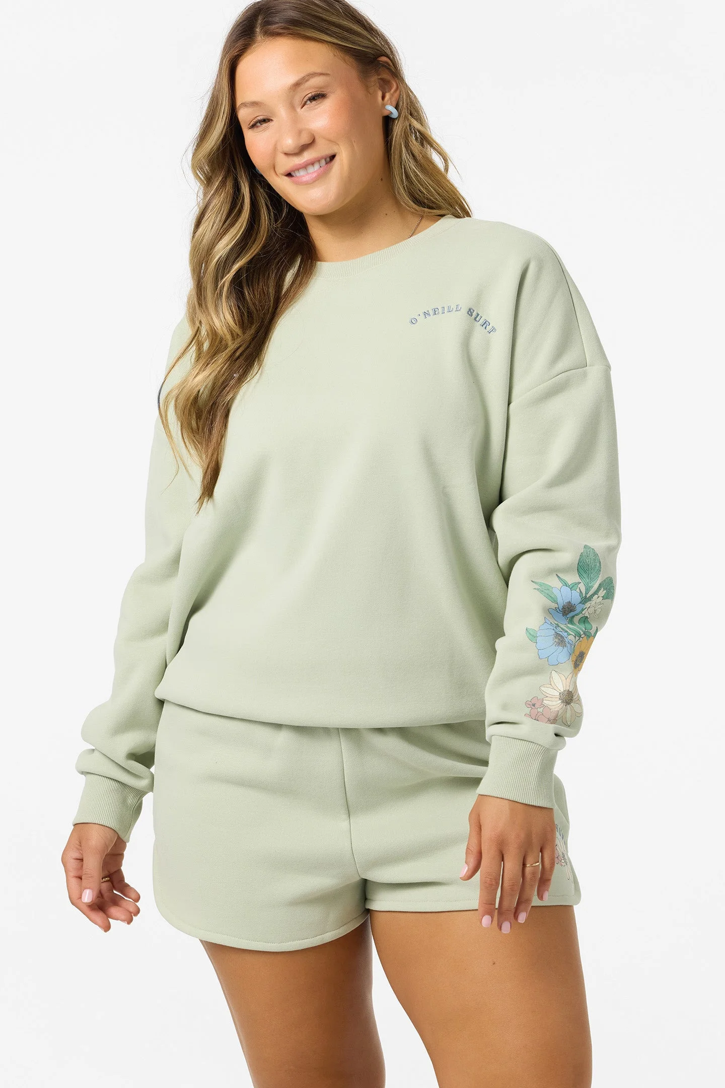 Petal Oversized Crew Neck Fleece - 1