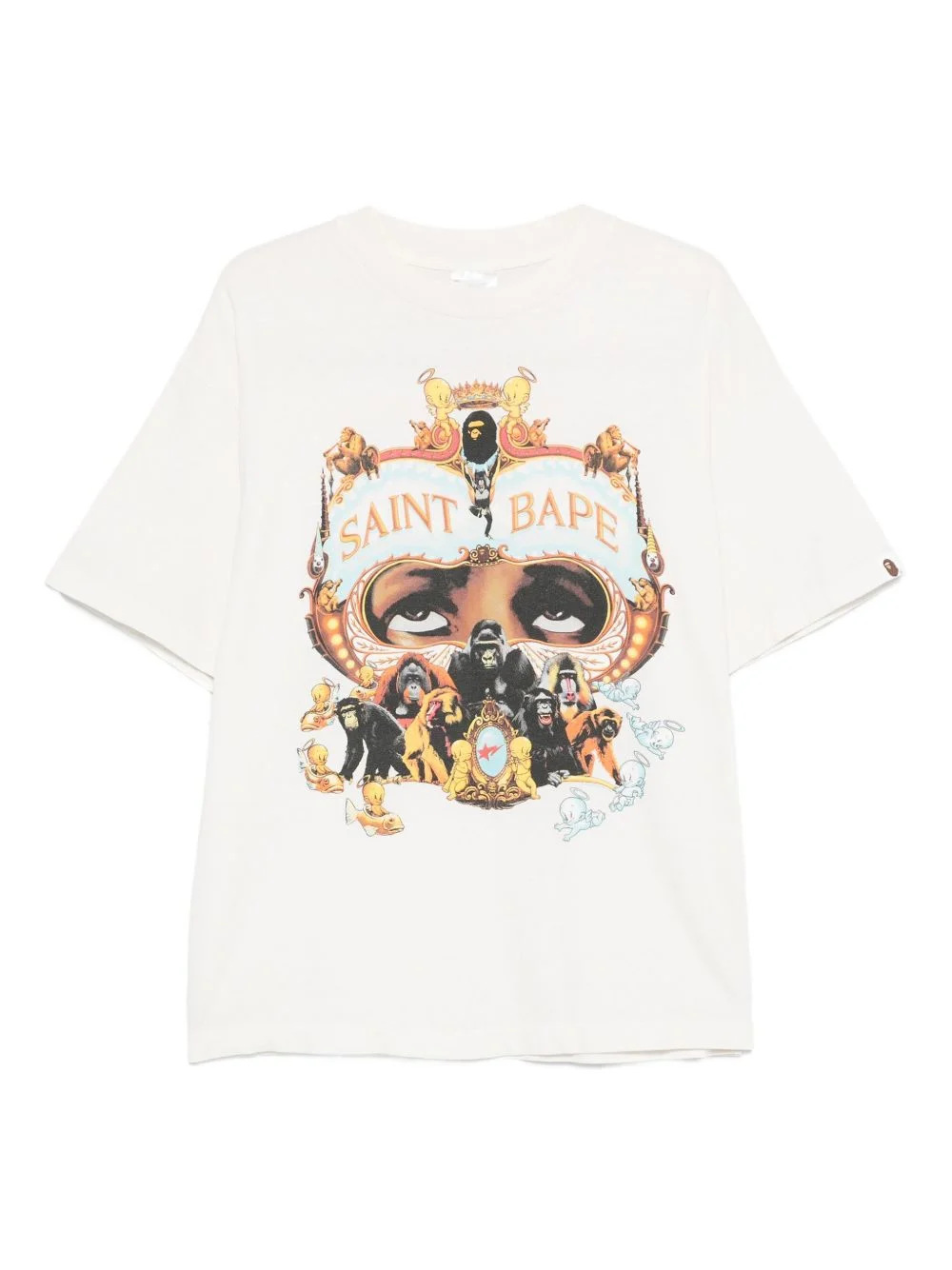 x A BATHING APE® Generation graphic-print T-shirt - 1