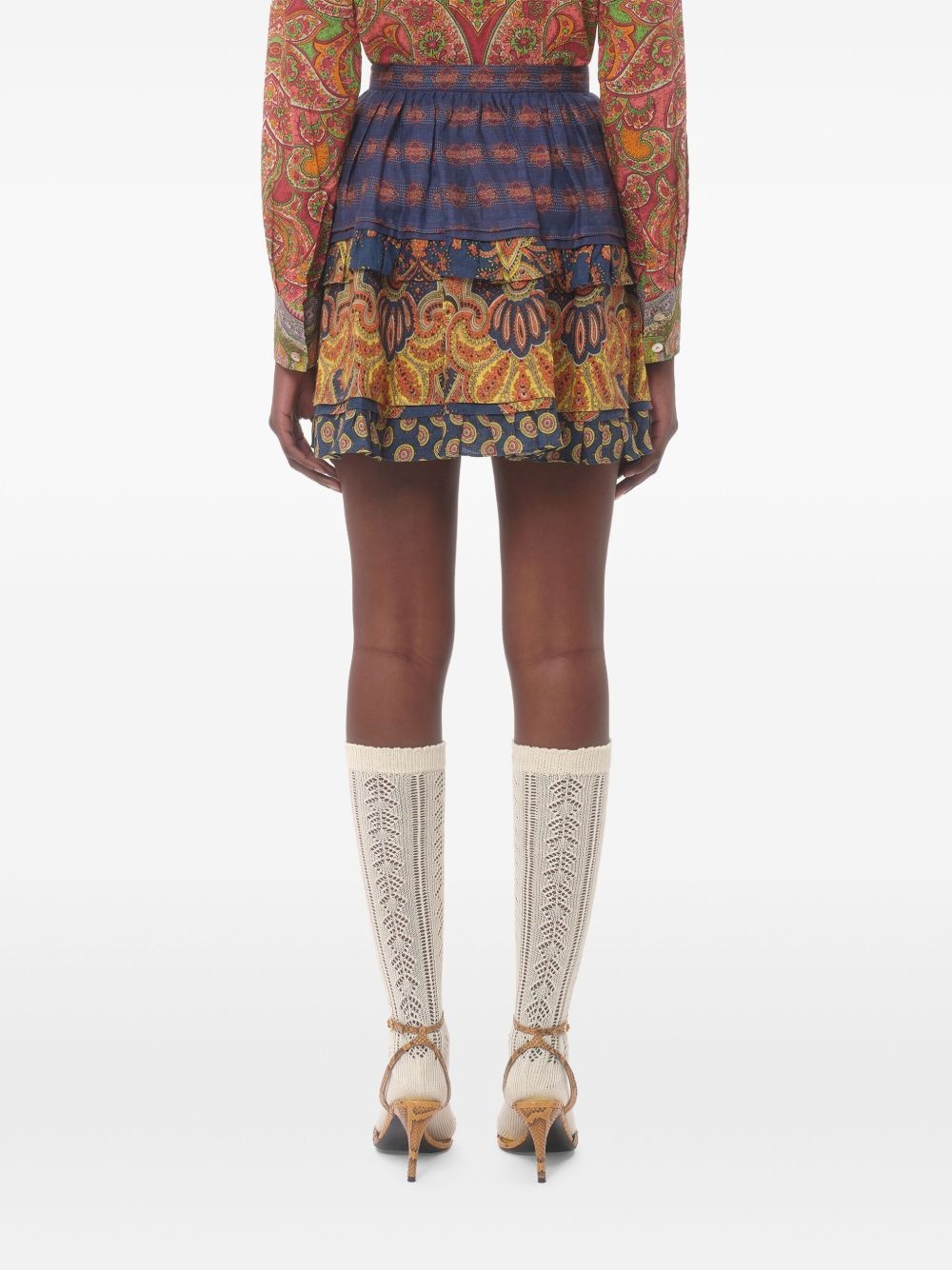 graphic-print skirt - 5